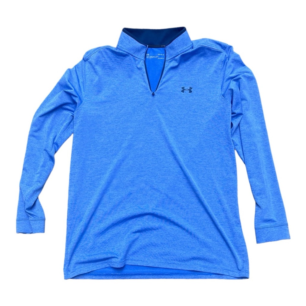 Under Armour Men’s Long Sleeve 1/4 Zip Performance Shirt - Blue